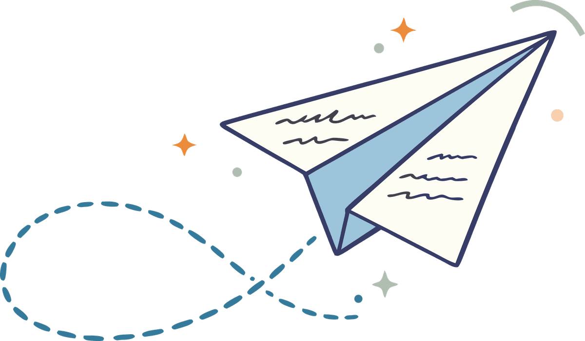 Paper plane illustration